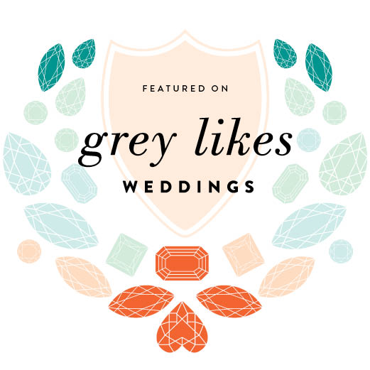 Grey Likes Weddings Feature Badge Wedding Publication