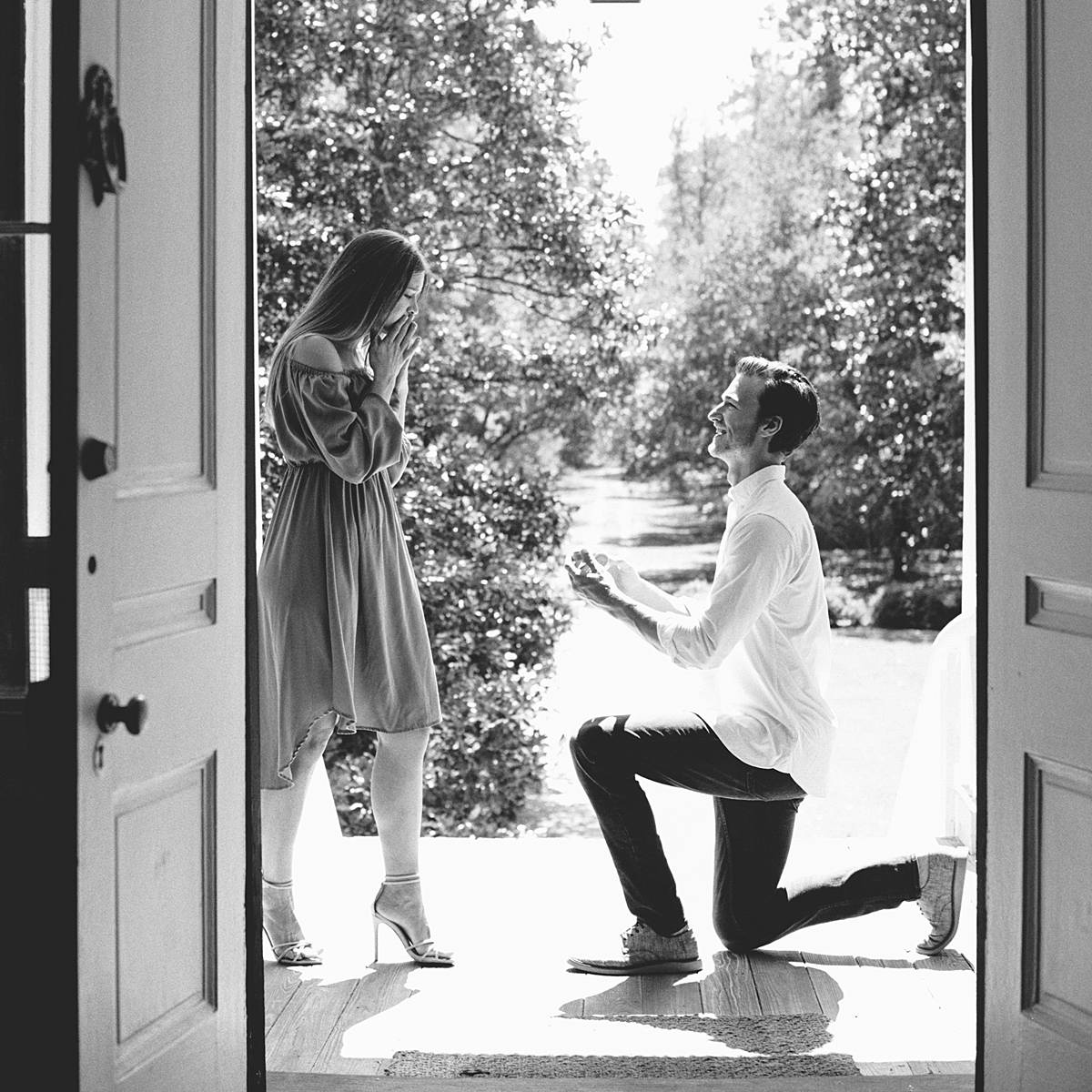 wavering place proposal film kodak tri-x zeiss tlr south carolina wedding