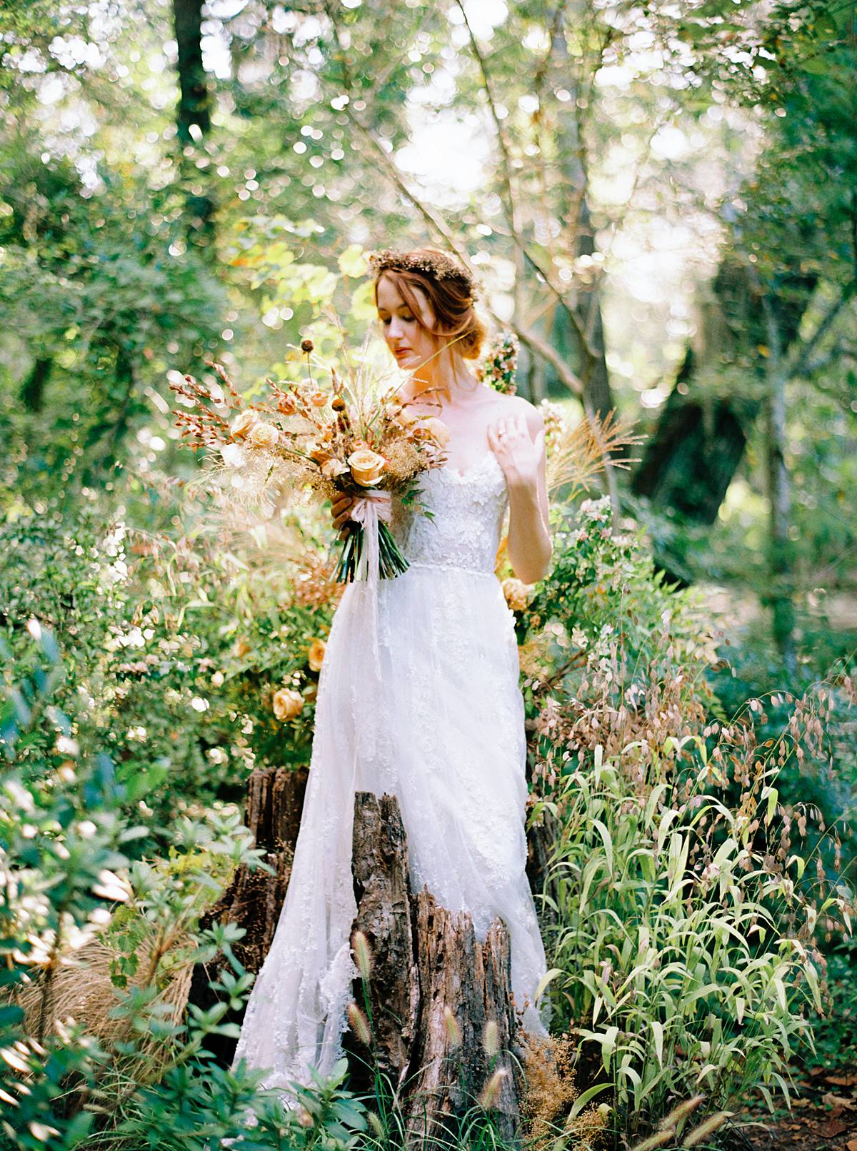 Autumn Bridal Boudoir and Portraits at 86 Cannon and Magnolia Gardens ...