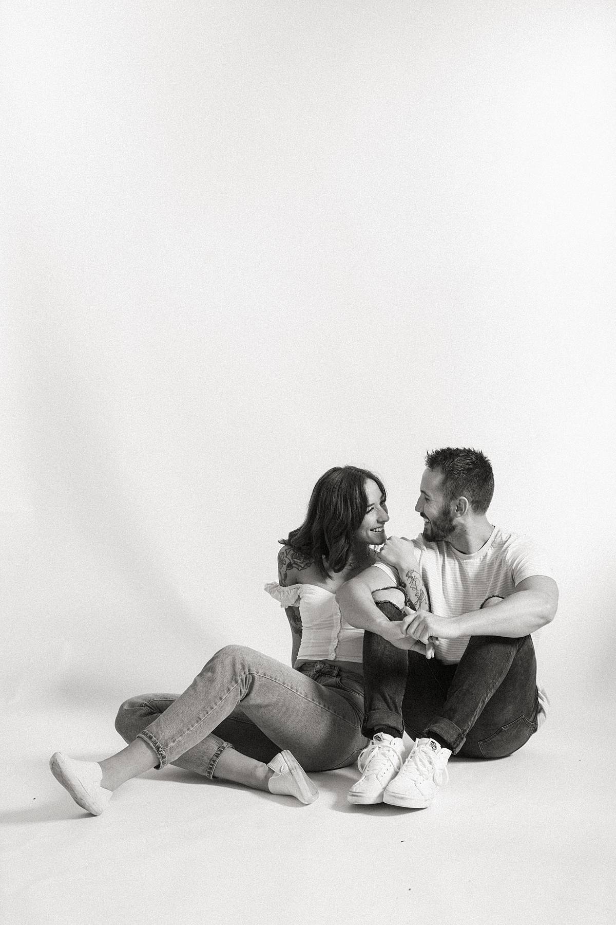 Couple Shoot Studio | Haute | Studio photography poses, Couple photography,  Family portrait poses
