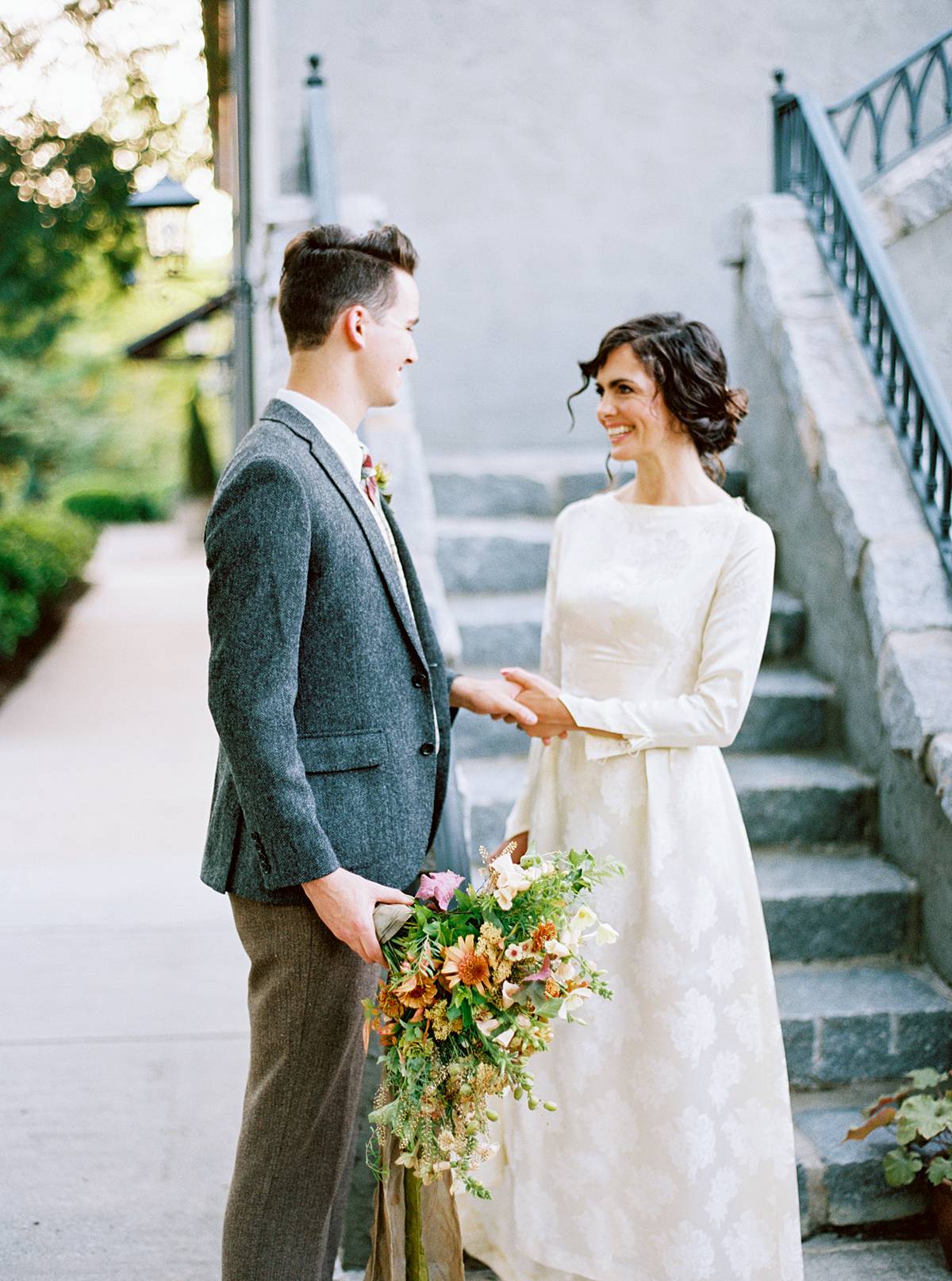 contax 645 bride and groom portrait by film wedding photographer brian d smith photography