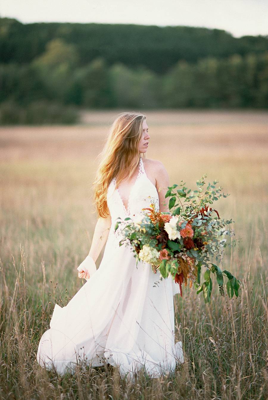 kodak ektachrome E100SW expired 35mm film michigan canon eos 1V bridal portrait