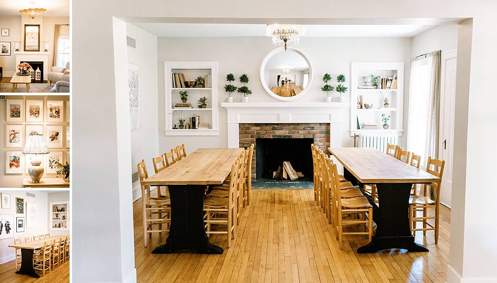zingerman farmhouse table reception space in central ann arbor michigan by brian d smith