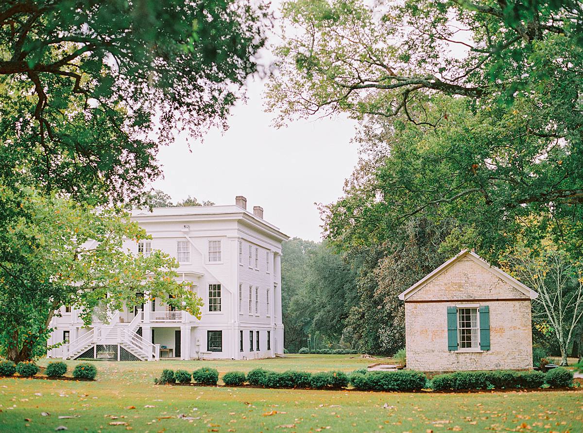 south carolina wedding venue wavering place in columbia during fall on kodak portra 800 film