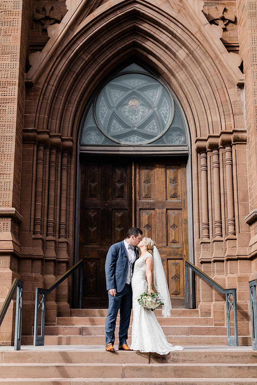 saint john the baptist cathedral charleston church wedding portrait