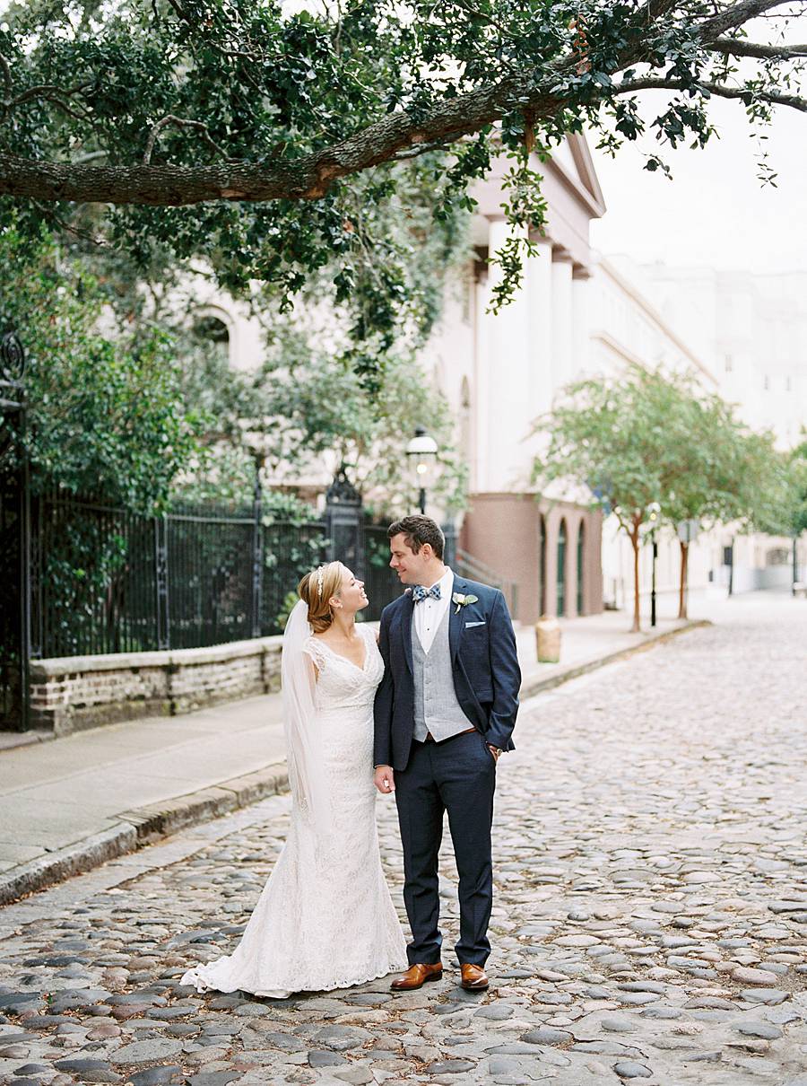 charleston chalmer's street wedding portrait film kodak portra 400 october