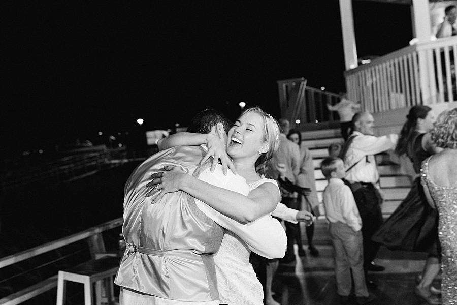 charleston yacht club reception contax t3 point and shoot film black and white wedding