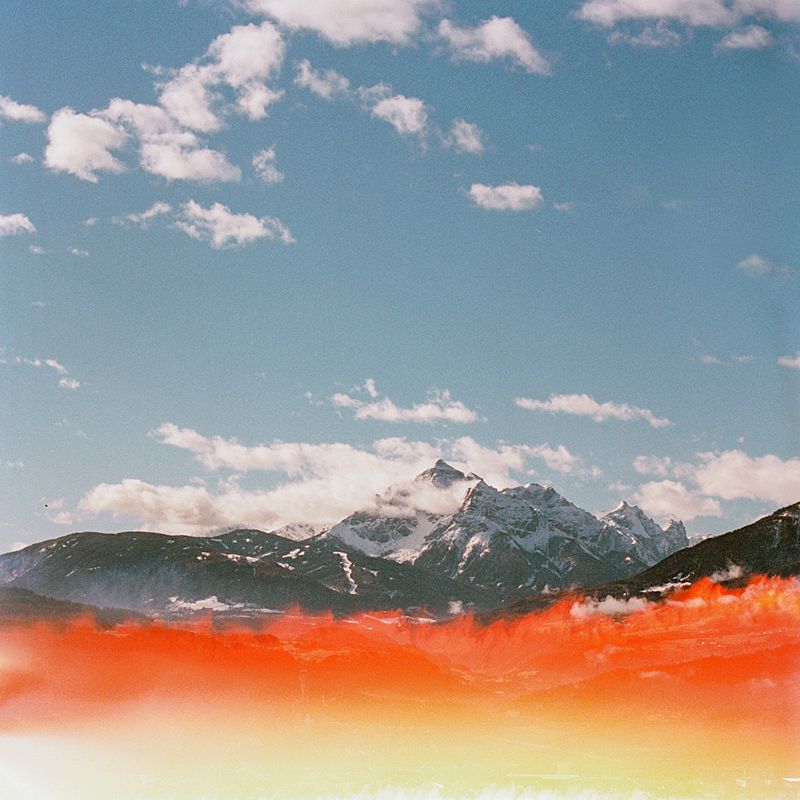 burner first of the roll frame of a mountain in austria through a leica m-a 35mm film camera with kodak film