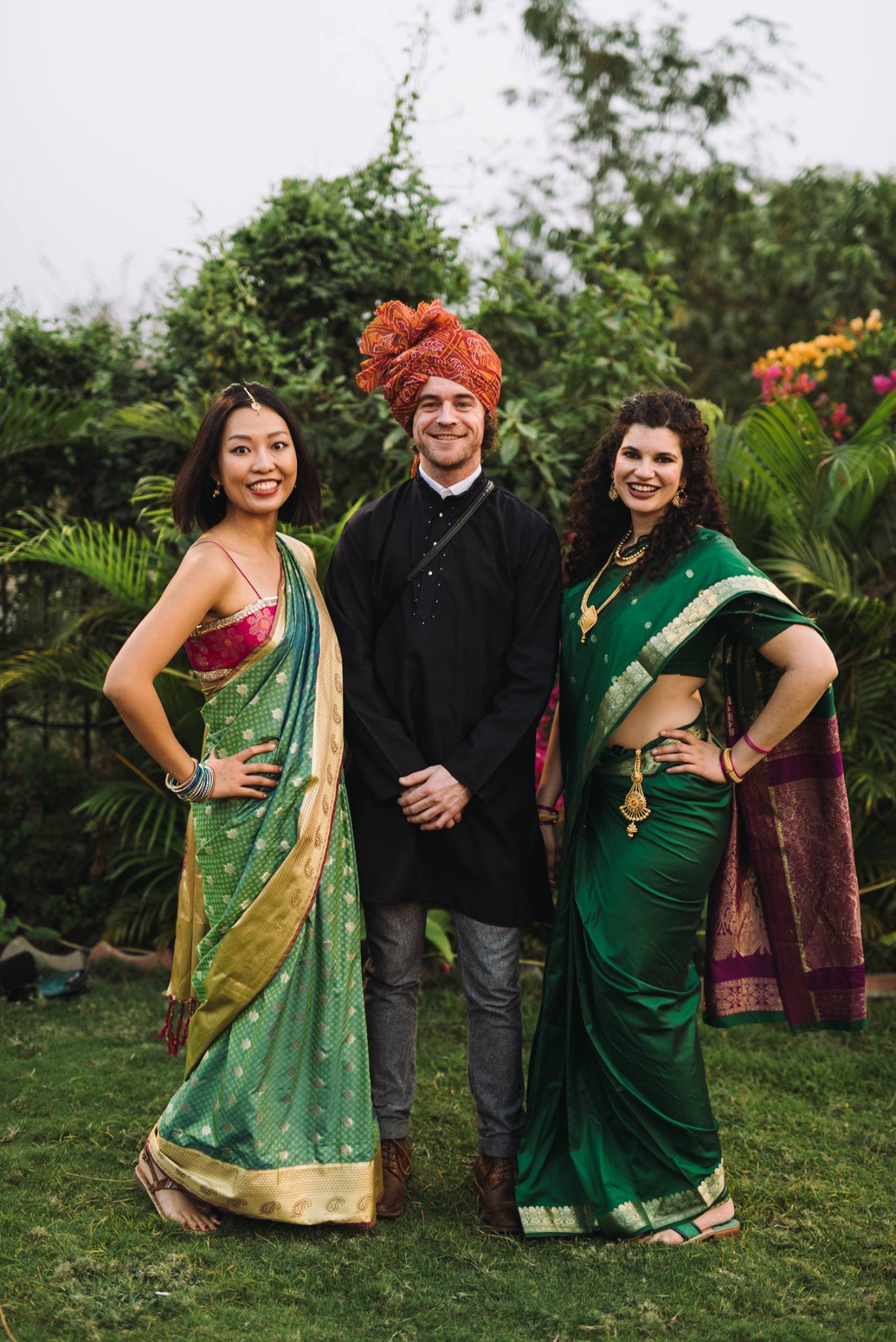 brian india wedding photography head wrap